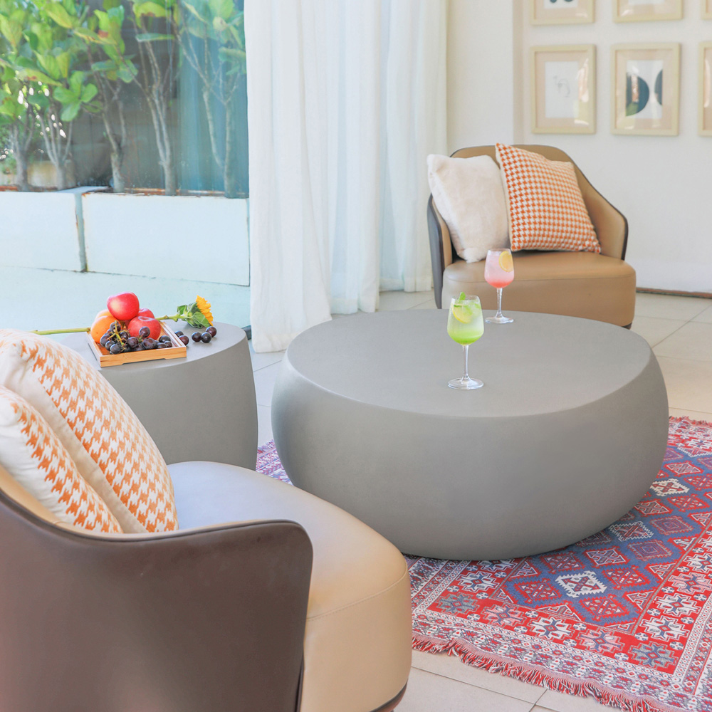 Elementi Ikaria Space Grey GRC Coffee Table Image 6