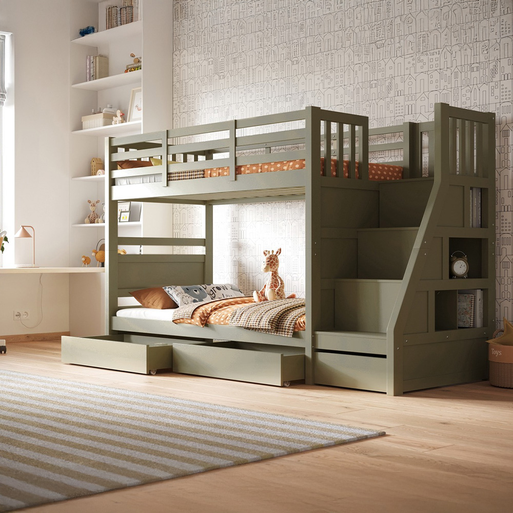 Flair Lunar Junior Single Olive Bunk Bed Image 5