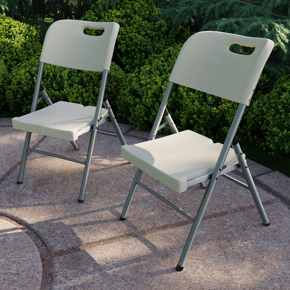 Vida Designs Set of 2 Folding Garden Chair Image 4