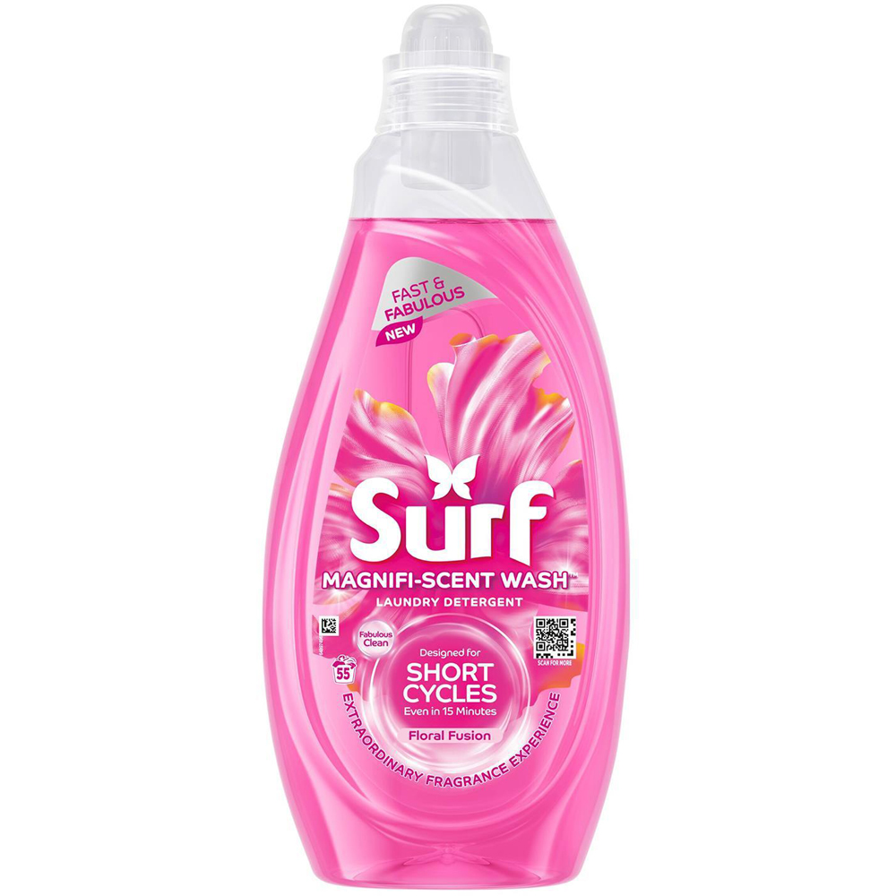 Surf Magnifi-Scent Wash Floral Fusion Liquid Laundry Detergent 55 Washes 1.48L 4 Pack Image 2