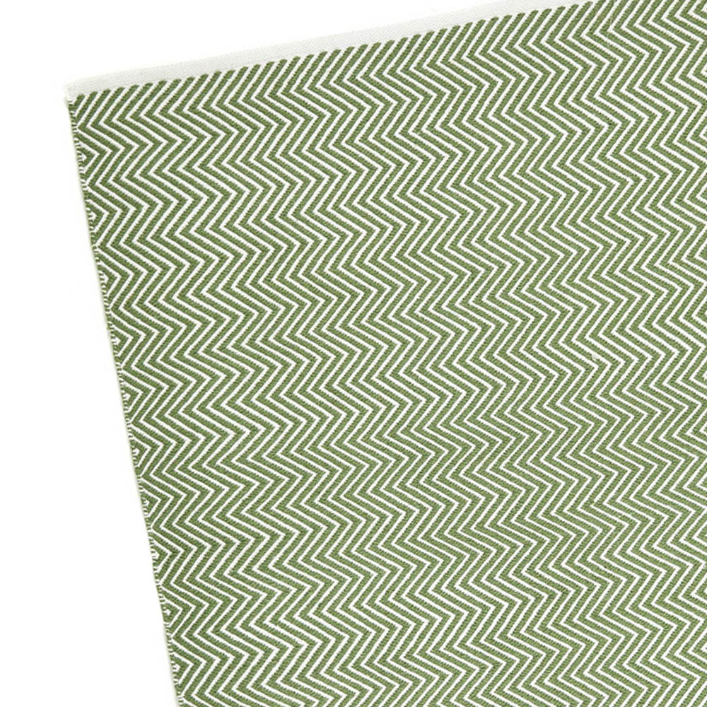 Hug Rug Dark Green Herringbone Woven Rug 160 x 230cm Image 2