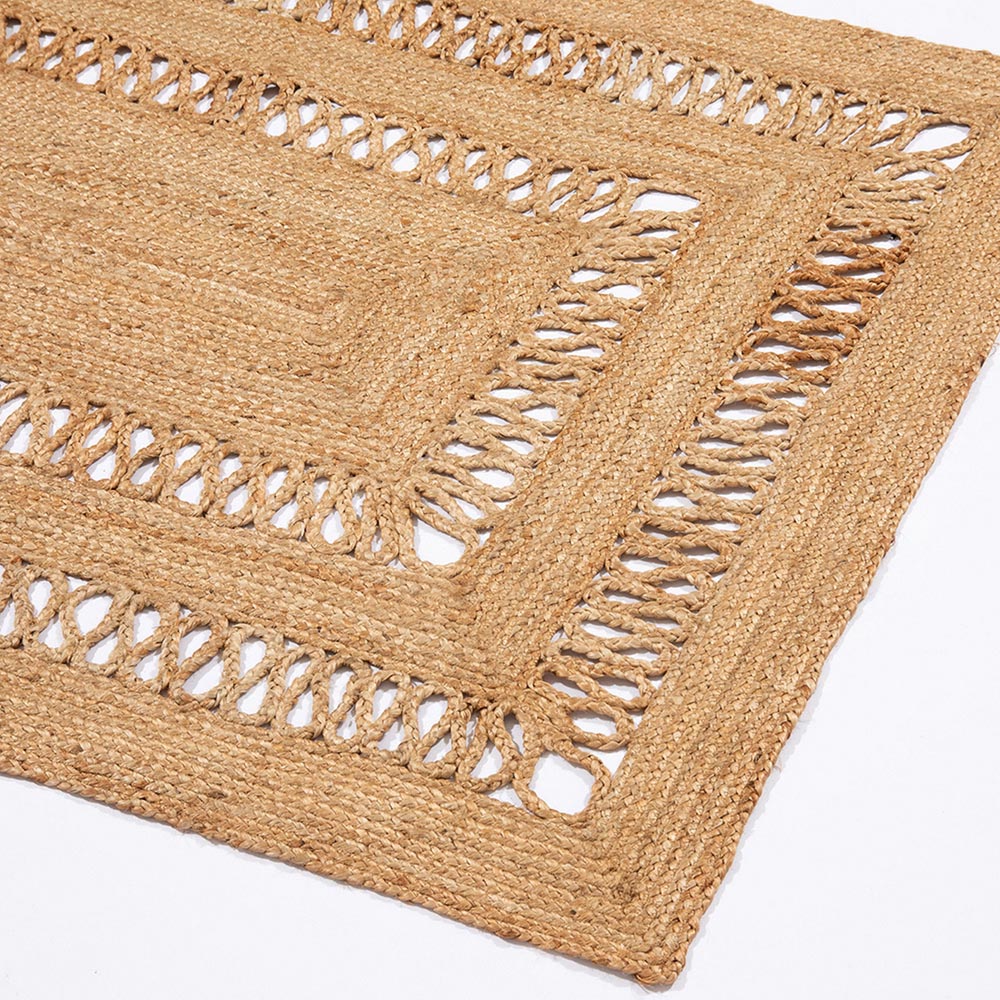 Castlefield Natural Jute Rug 80 x 150cm Image 2