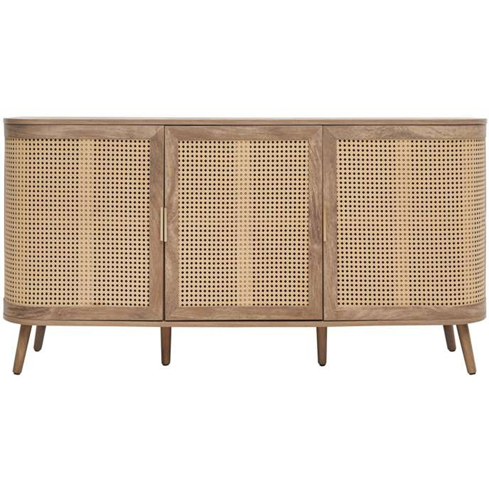 Birlea Noah 3 Door Rattan Effect Sideboard Image 3