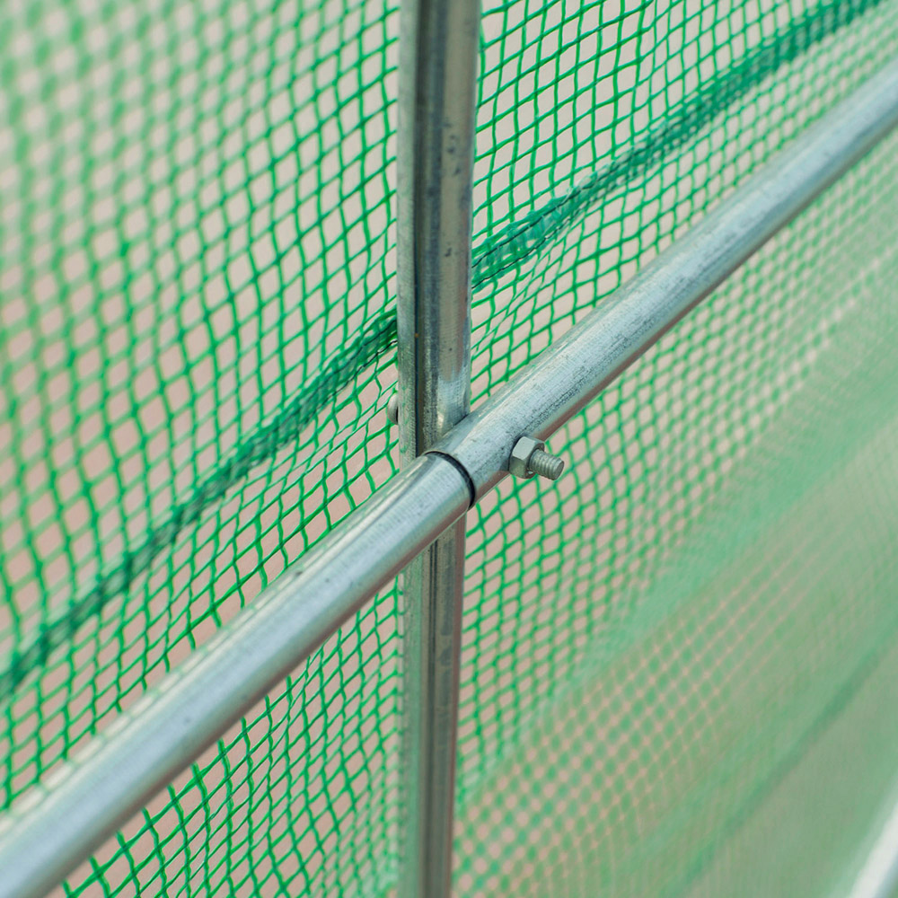 Outsunny Green Plastic 6.5 x 14.6ft Walk In Polytunnel Greenhouse Image 4