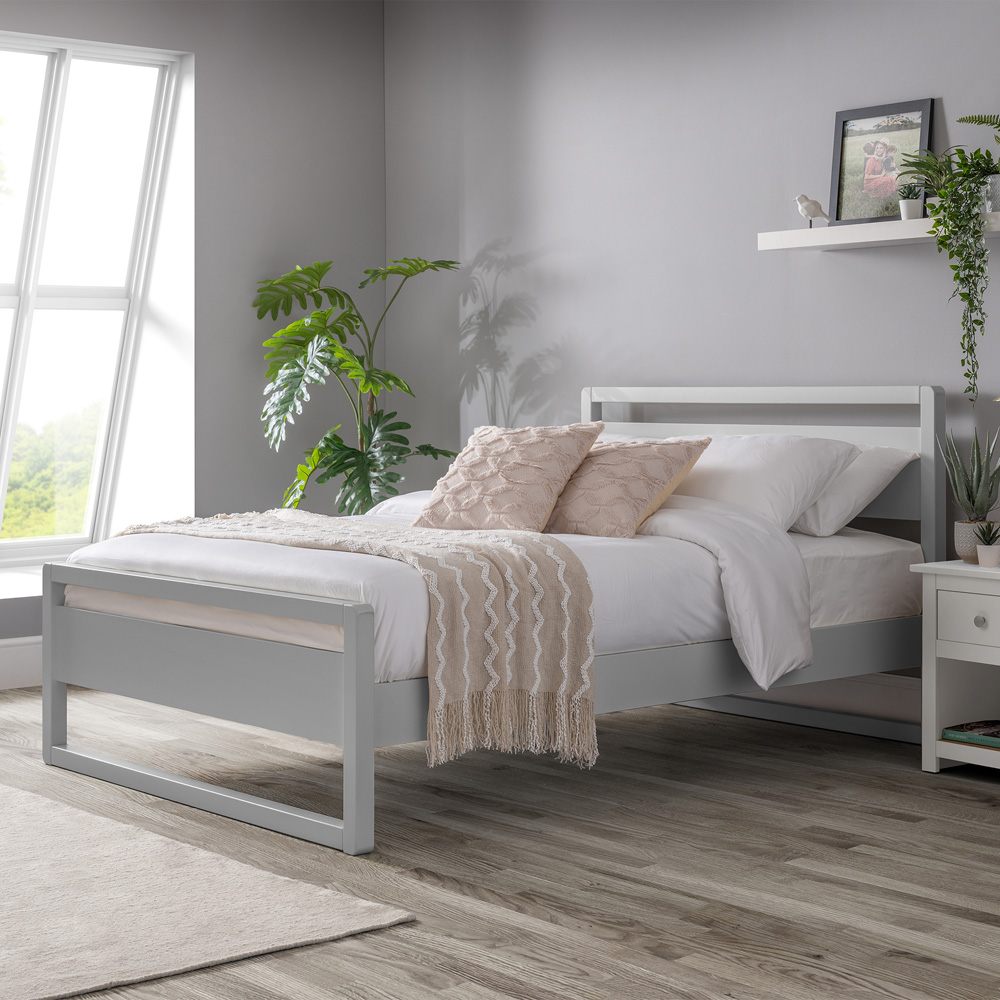 Julian Bowen Venice Single Dove Grey Bed Image 1