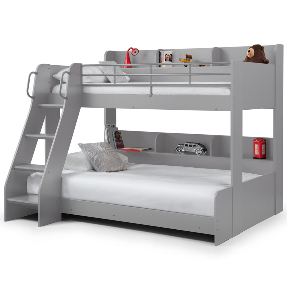 Julian Bowen Domino Light Grey Triple Sleeper Bunk Bed Image 5