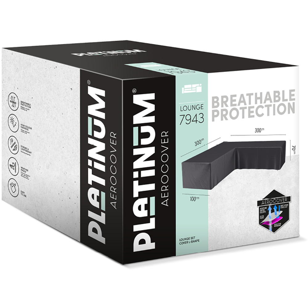 Platinum AeroCover Waterproof L Shape Corner Outdoor Sofa Cover 70 x 300 x 300cm Image 2