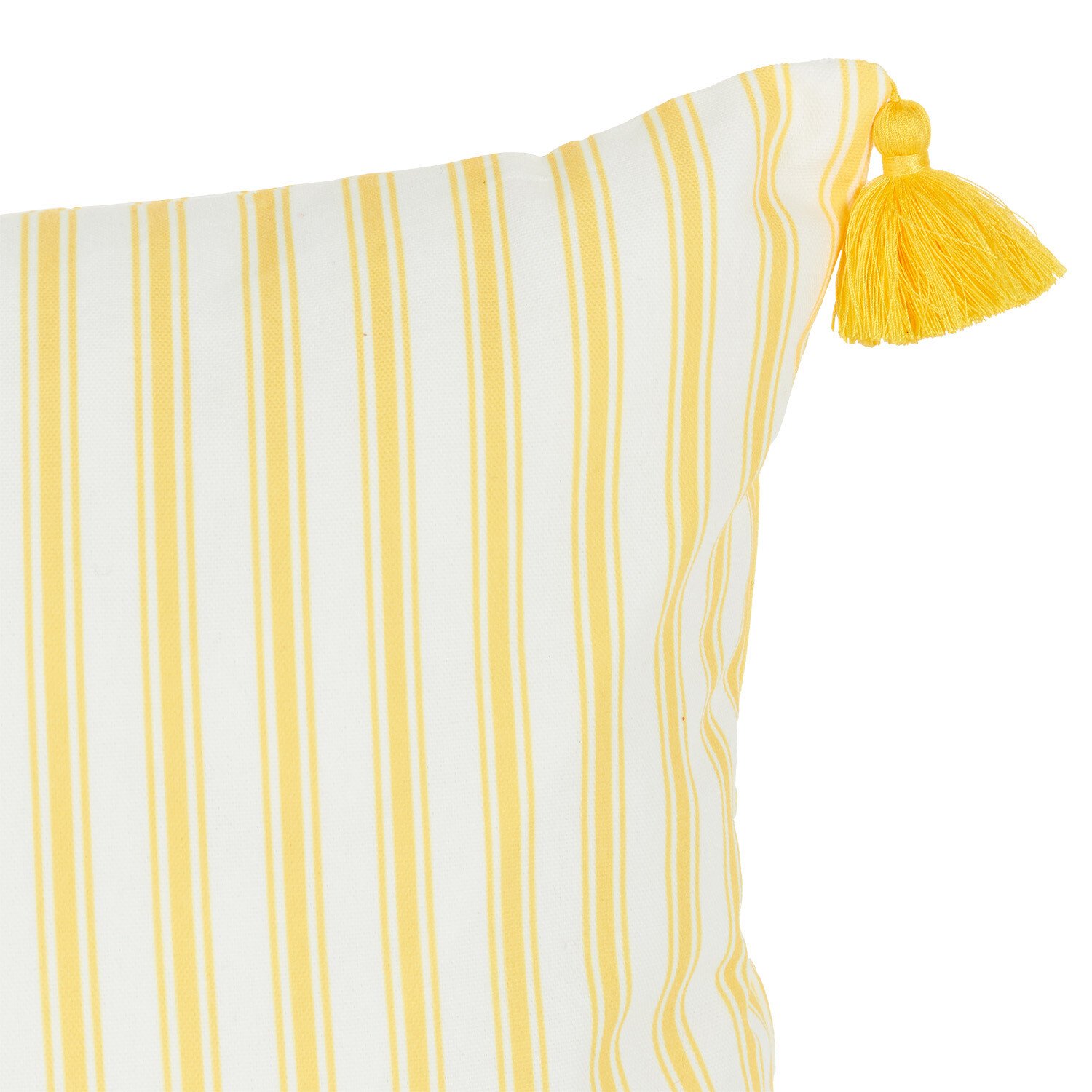 Portofino Stripe Cushion - Yellow Image 3