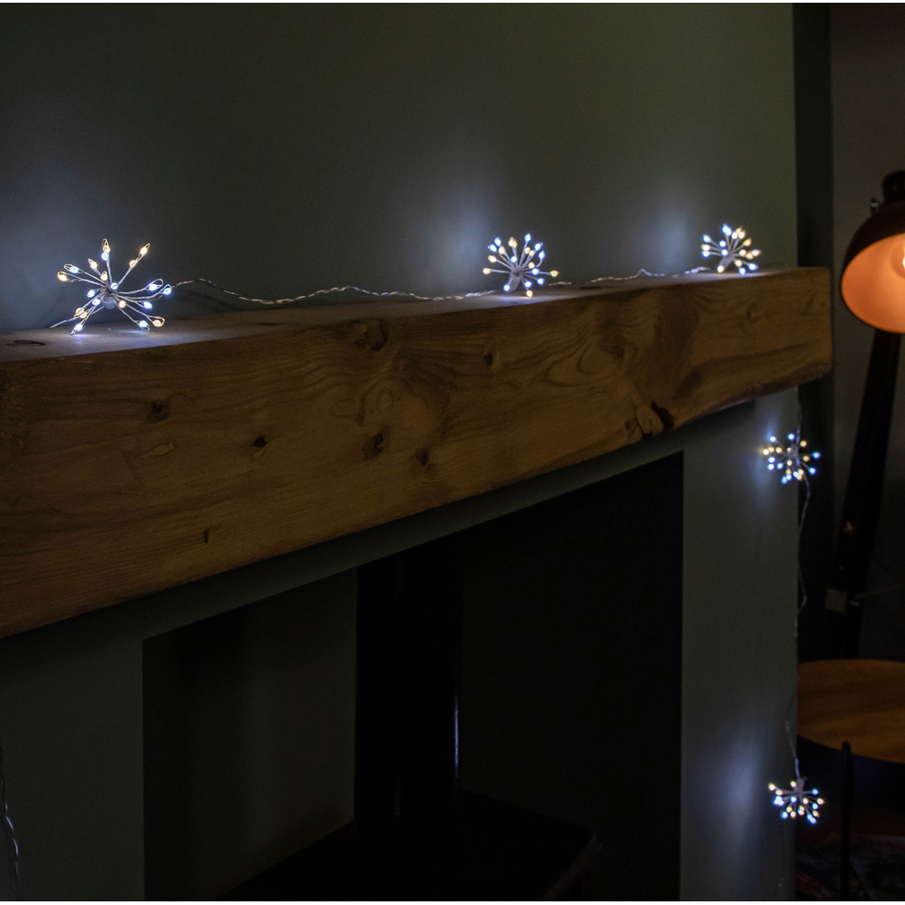 Samuel Alexander Ultra Brights 200 White and Warm White LED Starburst Christmas Lights 4.5m Image 3