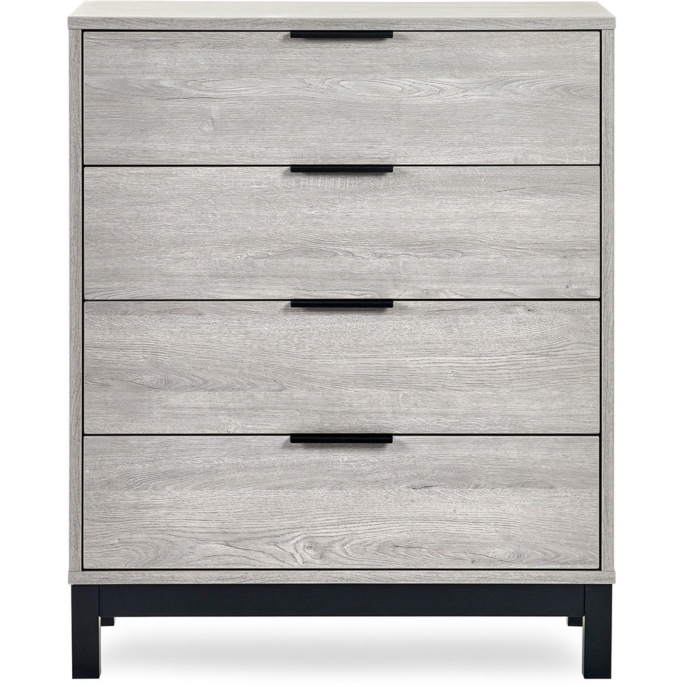 Julian Bowen Bali 4 Drawer Grey Oak Chest of Drawers Image 3
