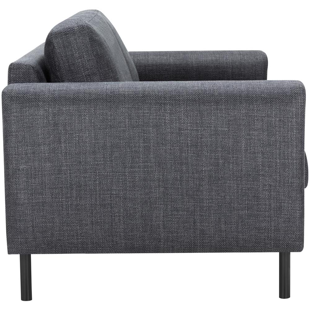 Florence Omaha 4 Seater Dark Grey Basel Fabric Sofa Set Image 6