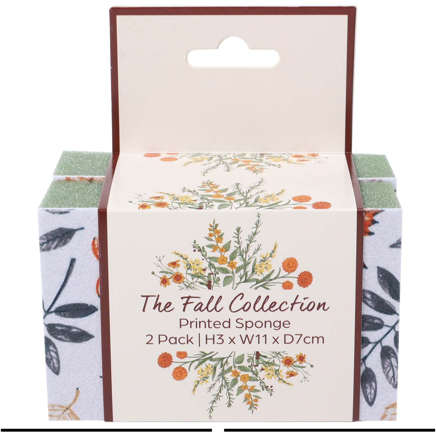 Pack of 2 Autumn Printed Sponges Image 2