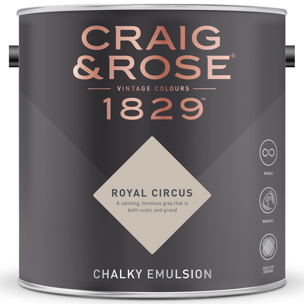 Craig & Rose Walls and Ceilings Royal Circus Chalky Emulsion Paint 5L Image 2