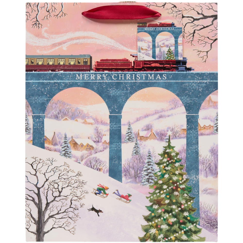 Christmas Scene Charming Gift Bag Large Image 4