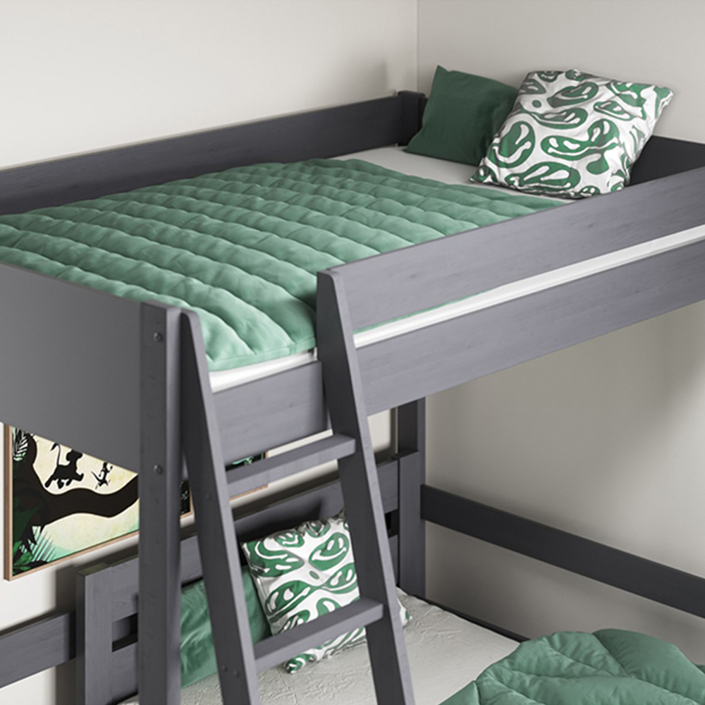 Noomi Tera Small Double Grey L Shaped High Sleeper with Bed Image 2