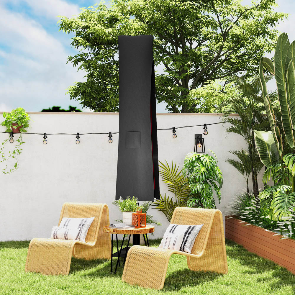 Outsunny Grey Parasol Cover Image 2