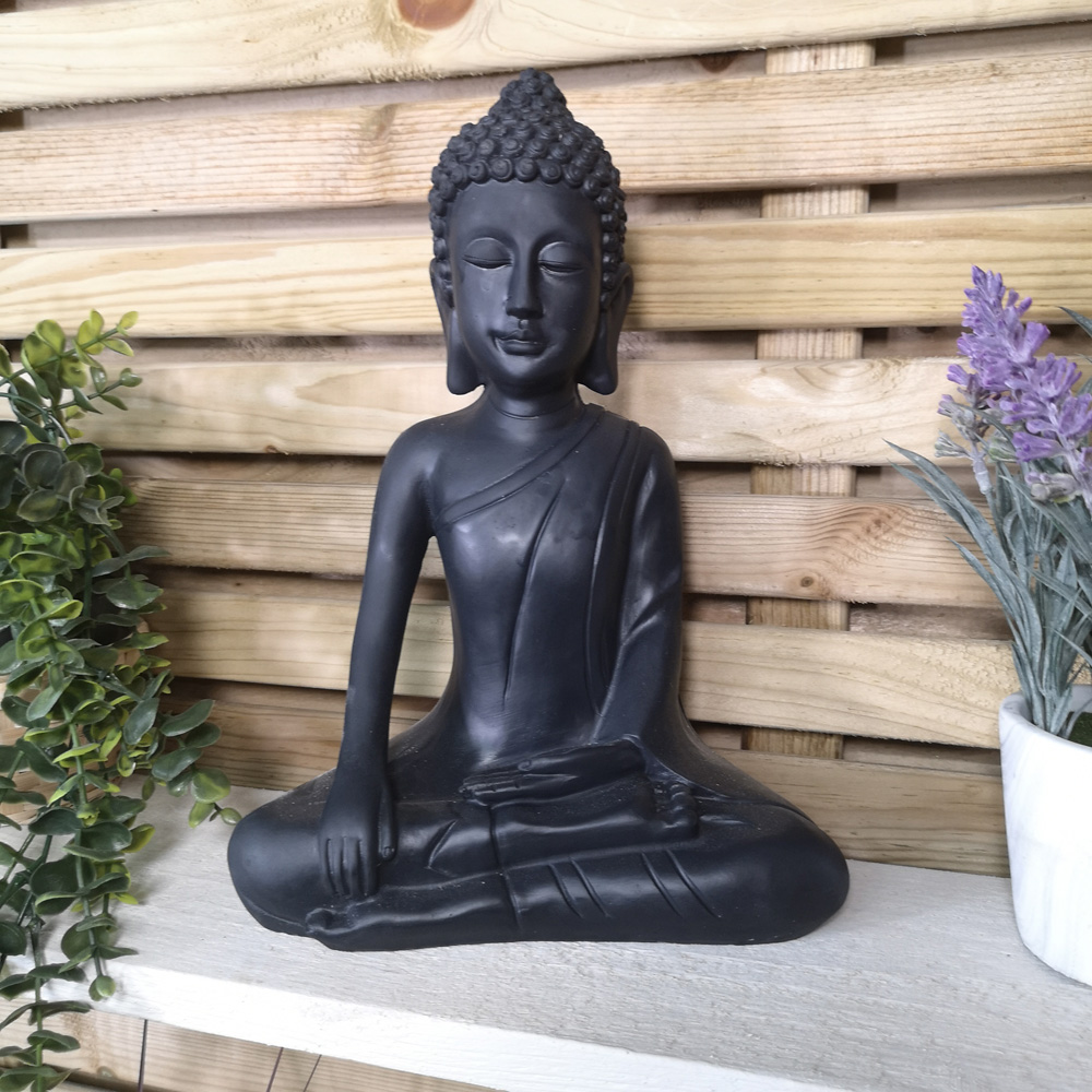 Samuel Alexander Meditating Buddha Garden Ornament 30cm Image 3