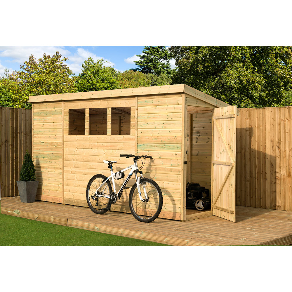 Empire Sheds 2500 14 x 5ft Tongue and Groove Wooden Pent Garden Shed Image 2