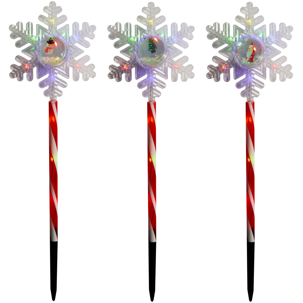 Set of 3 Multicolour Stake Lights Image 6