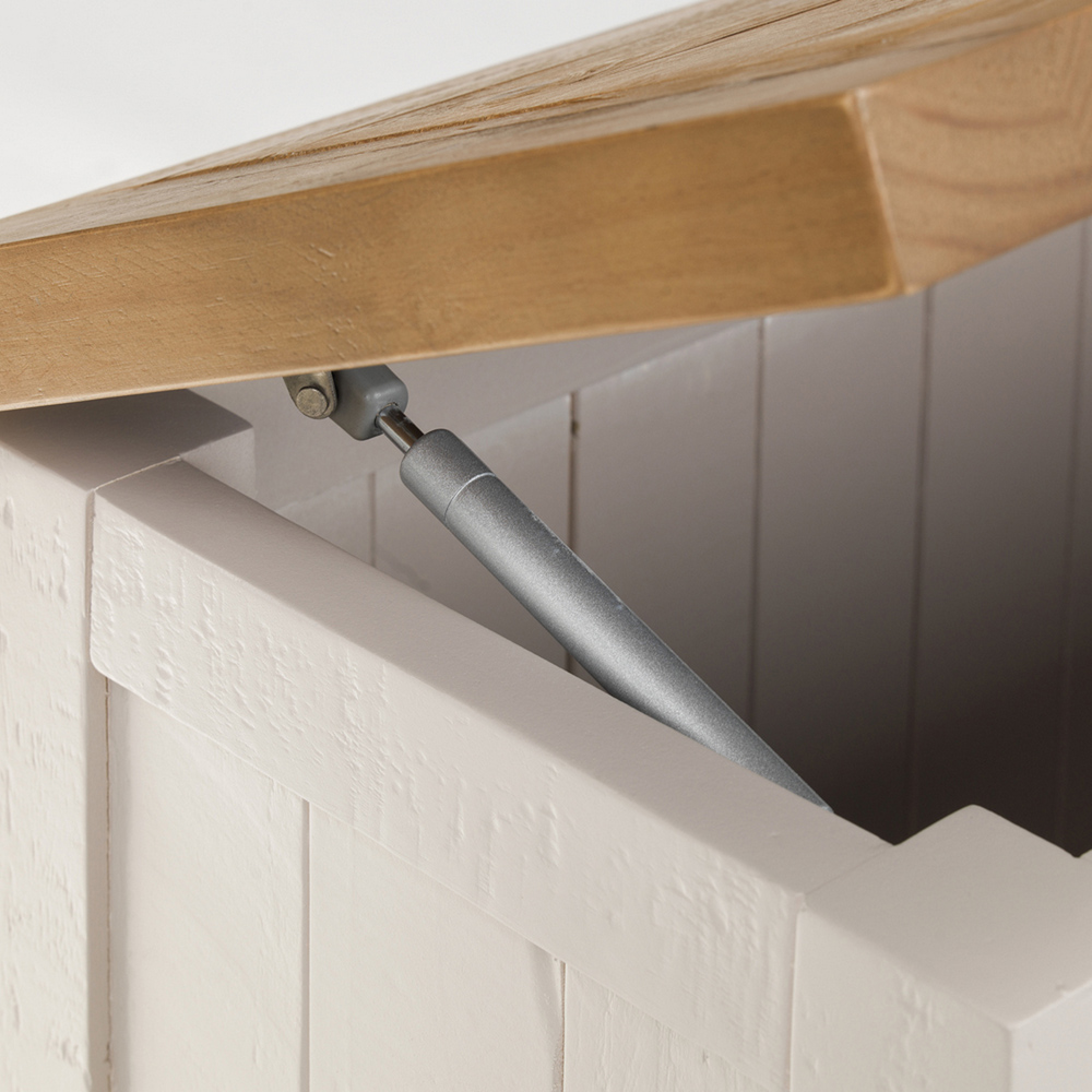 Julian Bowen Aspen Grey Wash Storage Bench Image 8