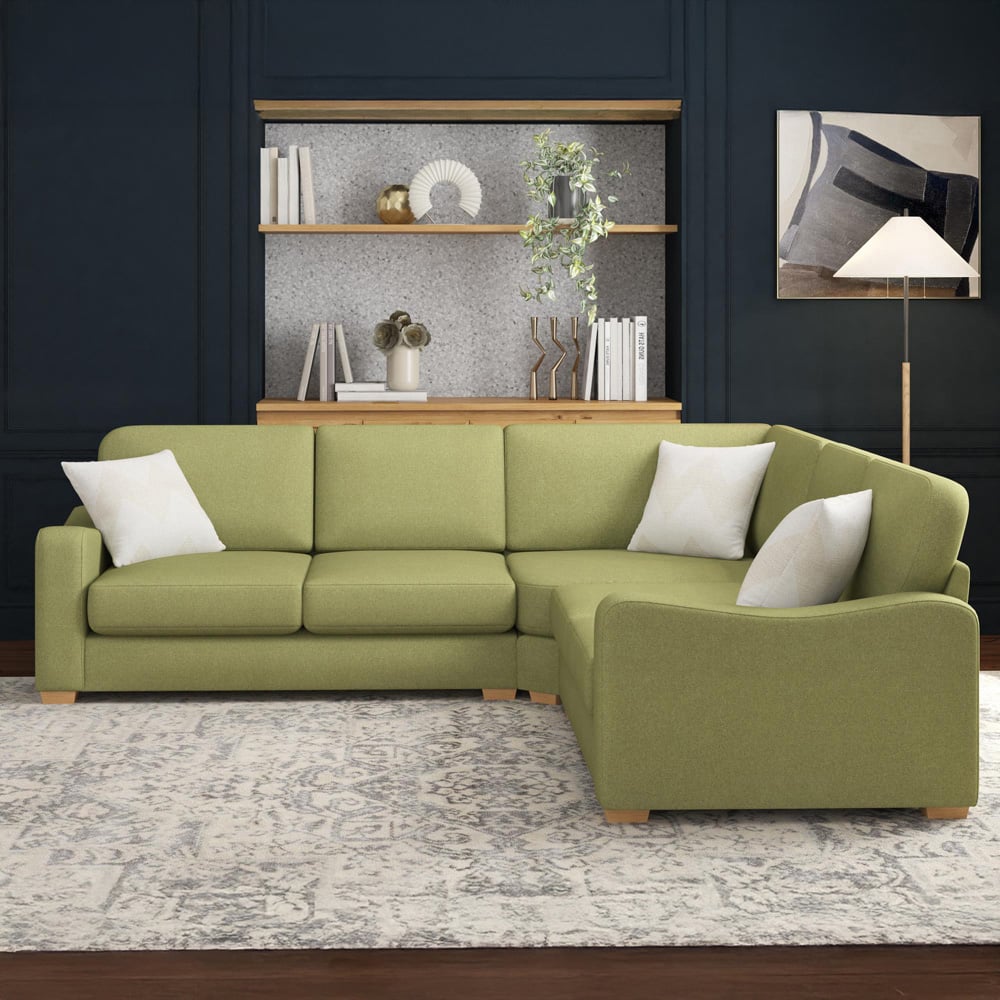 Theadford 4 Seater Venice Olive Fixed Back Corner Sofa Image 5