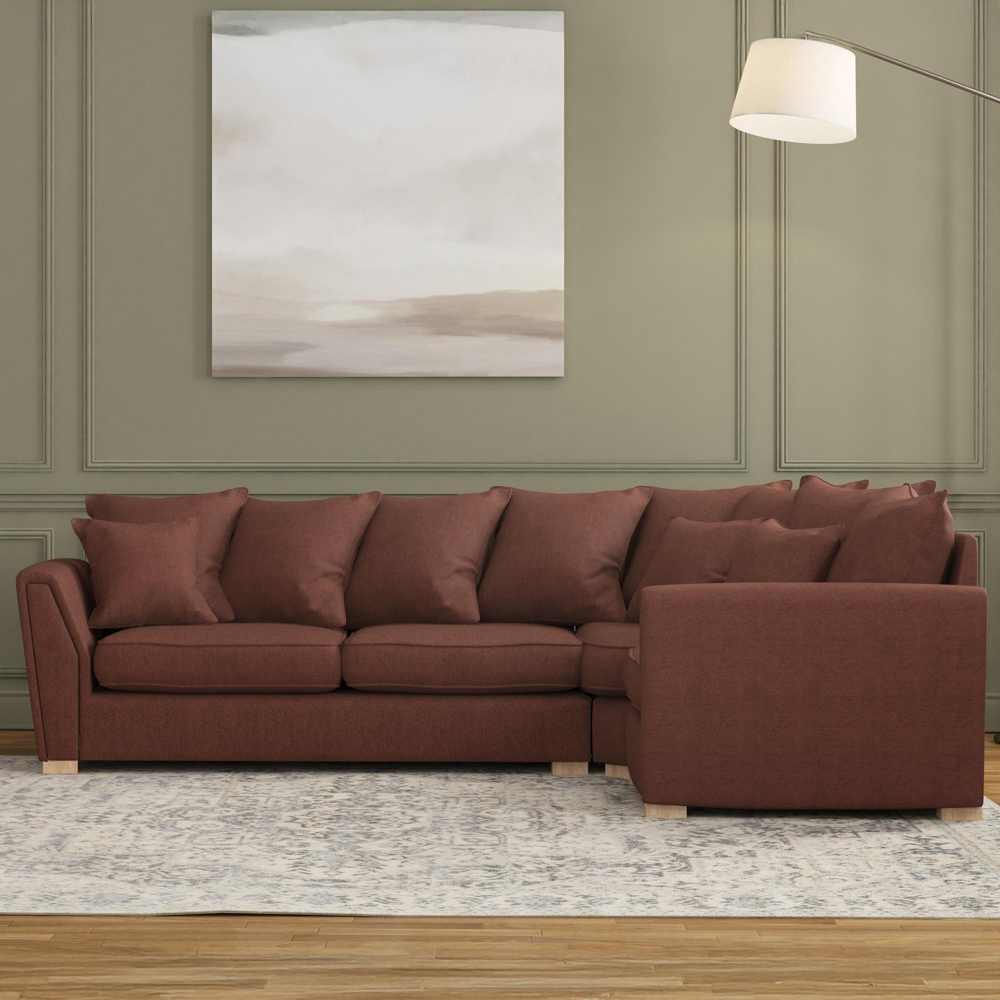 Wendleberry 3 Seater Venice Brick Scatter Back Right Hand Corner Sofa Image 5