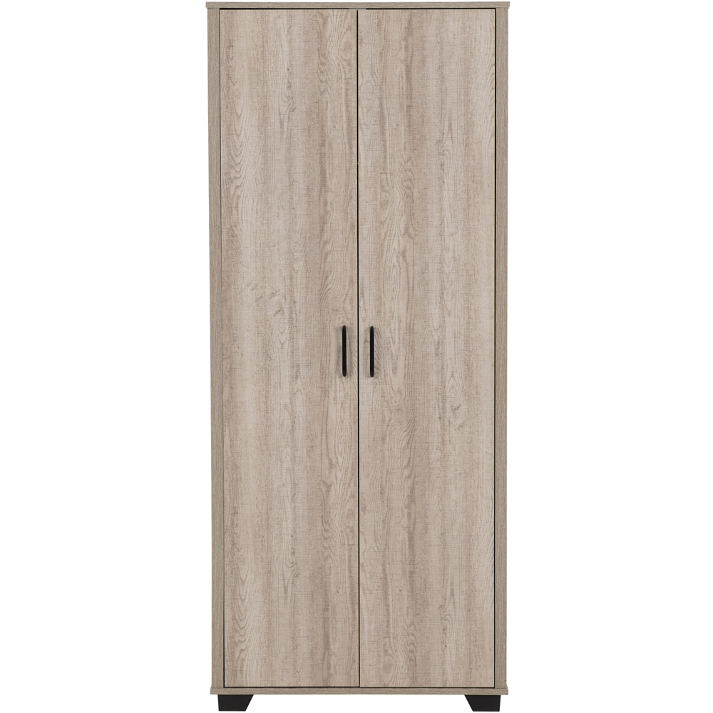 Seconique Oliver 2 Door Light Oak Effect Wardrobe Image 3