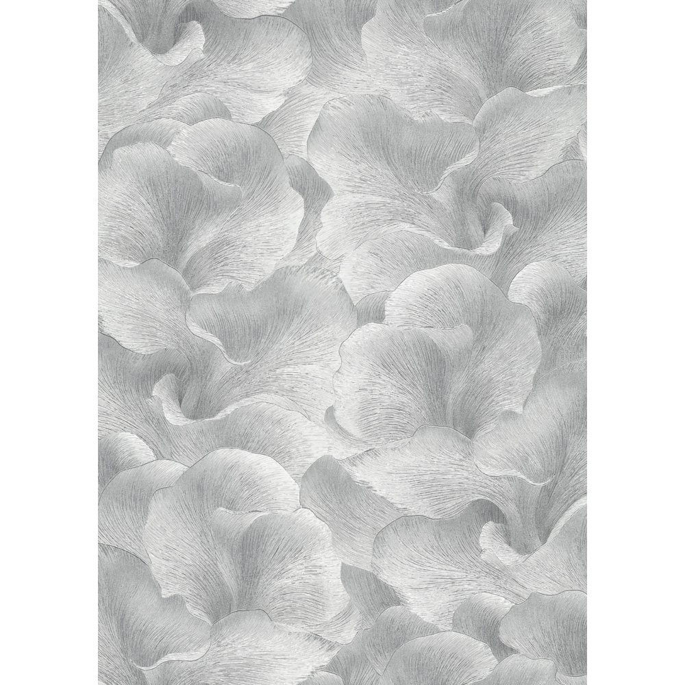 Erismann Floral Glow Silver Vinyl Wallpaper Image 4