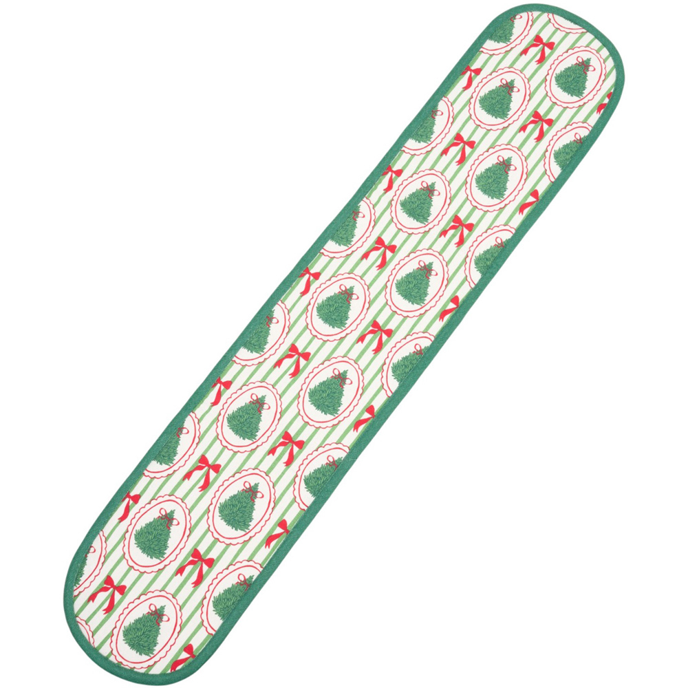 Christmas Tree Bow Double Oven Glove Green Image 5