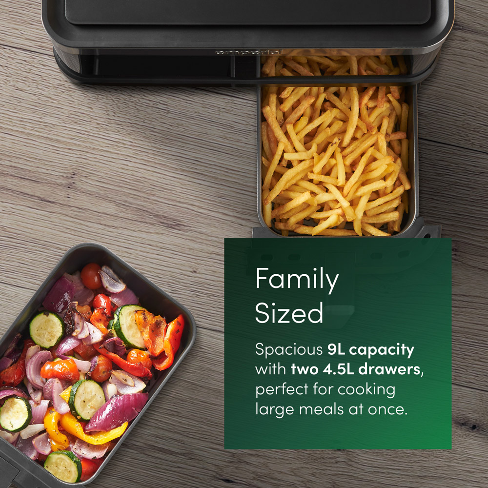 Emperial 9L Dual Zone Air Fryer Image 4