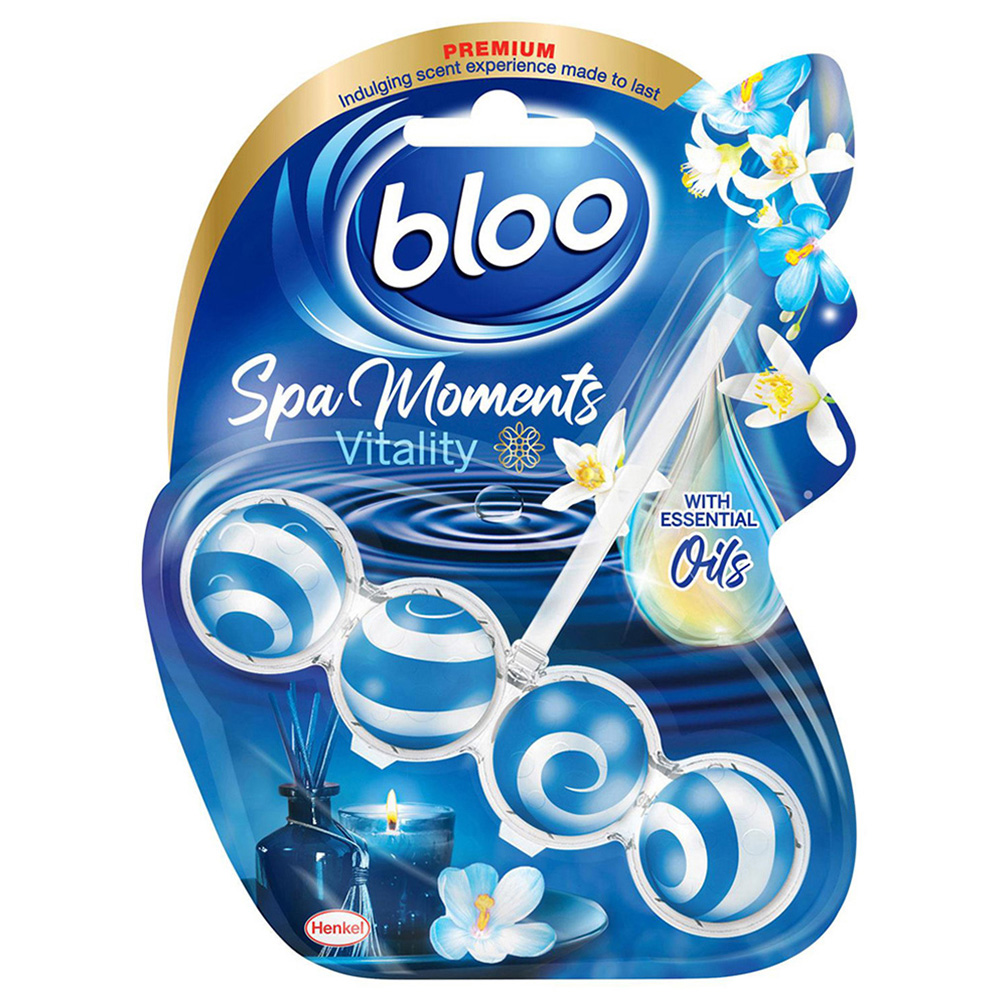 Bloo Spa Moments Vitality Essential Oil Toilet Rim Block 50g 6 Pack Image 2