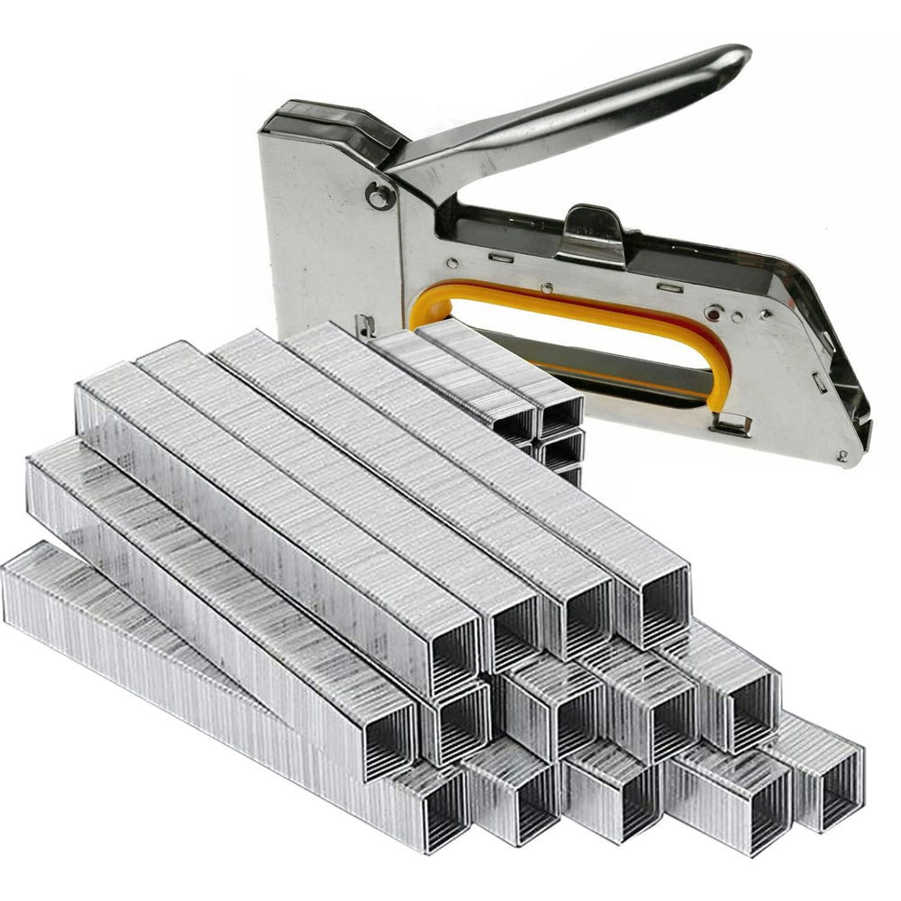 ATEK Staple Gun Tacker Heavy Duty Staples 8mm 1000 Pack Image 2