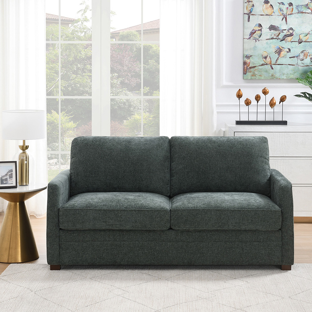 Canarsie 2 Seater Winter Moss Full Foam Sofa Bed Image 3