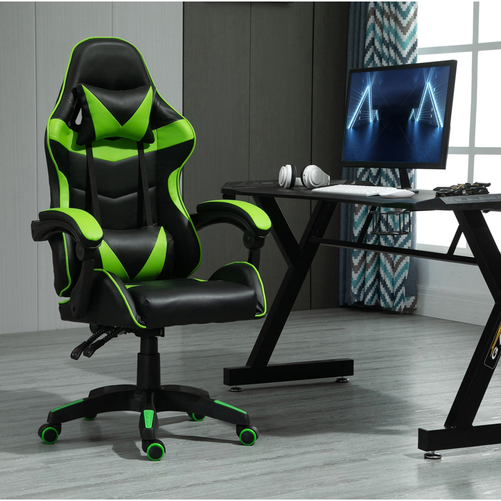 Green Tilt and Swivel Computer Chair Image 7