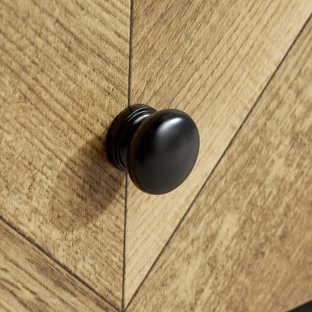 Home Source Dallas Single Drawer Single Shelf Black Coffee Table Image 5