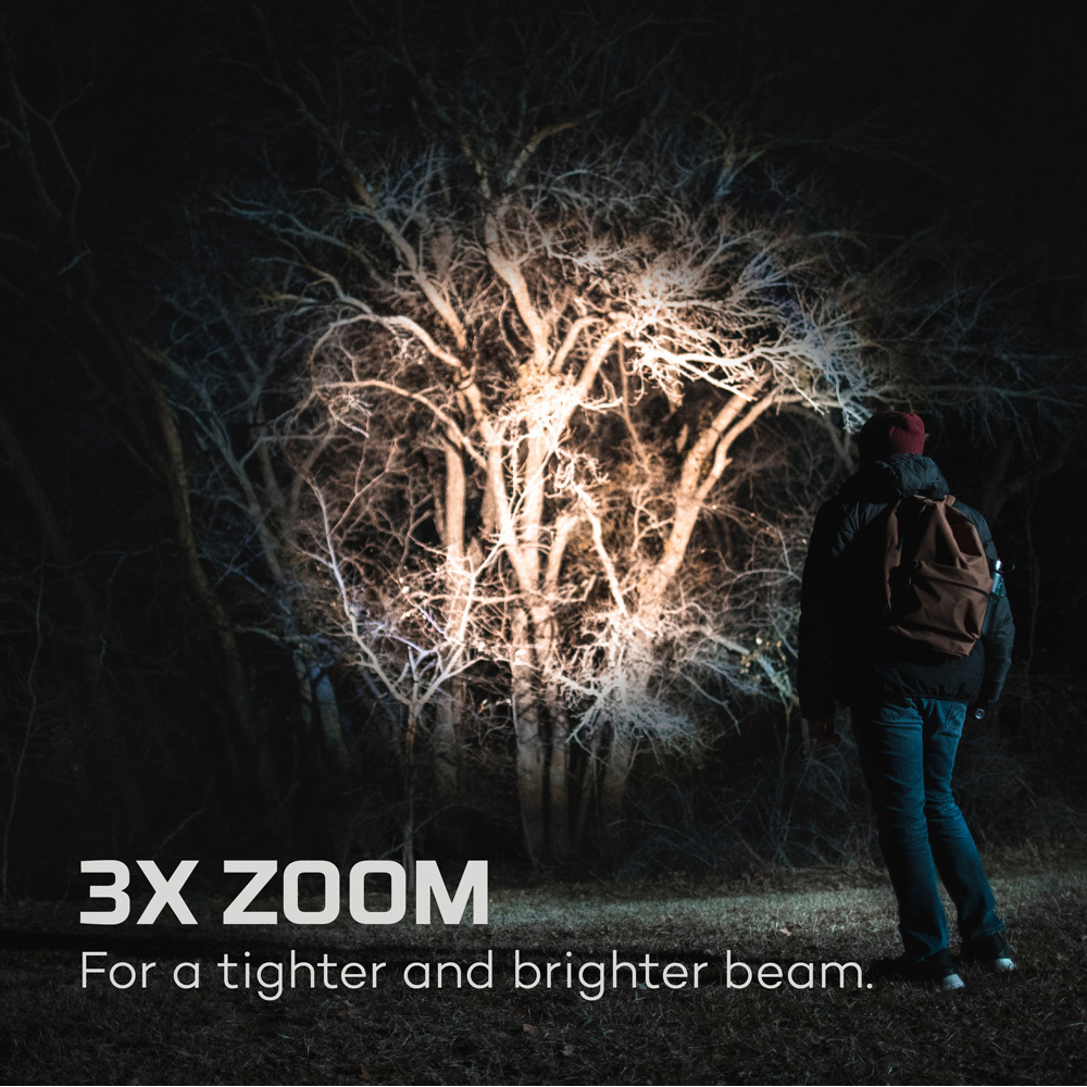 Nebo Davinci 3500 3500 Lumens Rechargeable LED Torch with 3x Zoom and Power Bank Image 6