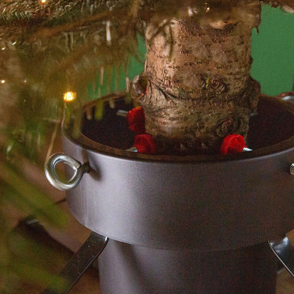 Neo Black Real Christmas Tree Stand with Metal Base Image 4