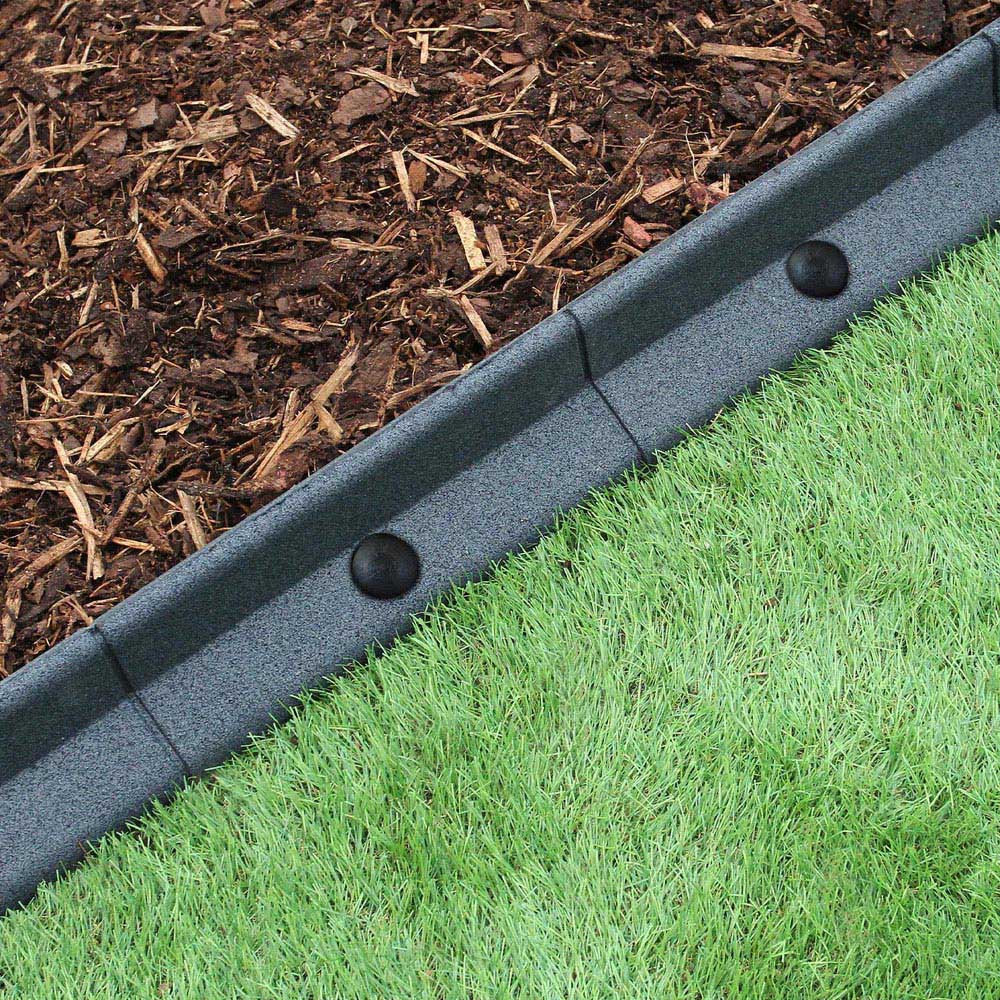 MonsterShop Grey 4ft 26 Pack Flexible Lawn Edging Image 5