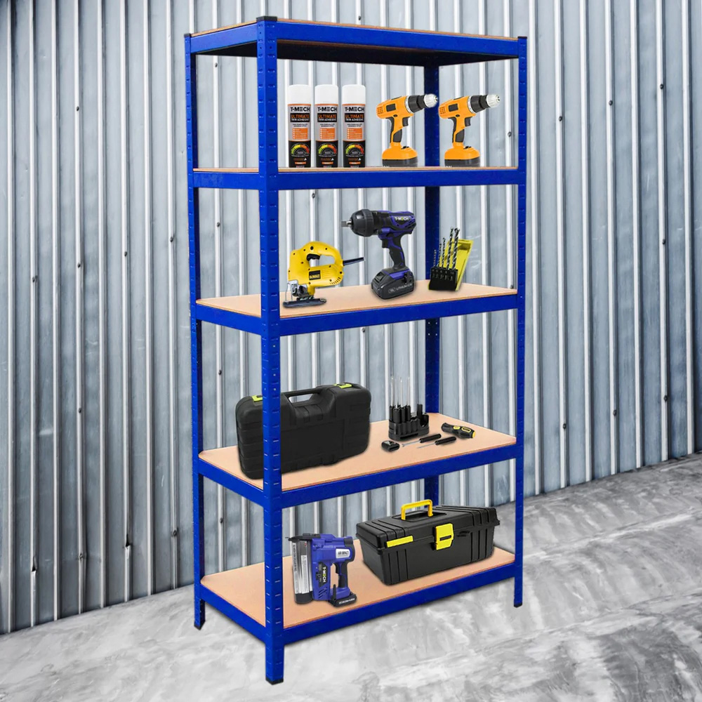 Monster Shop T-RAX Blue Metal Racking Units 180 x 90 x 45cm 8 Pack Image 2