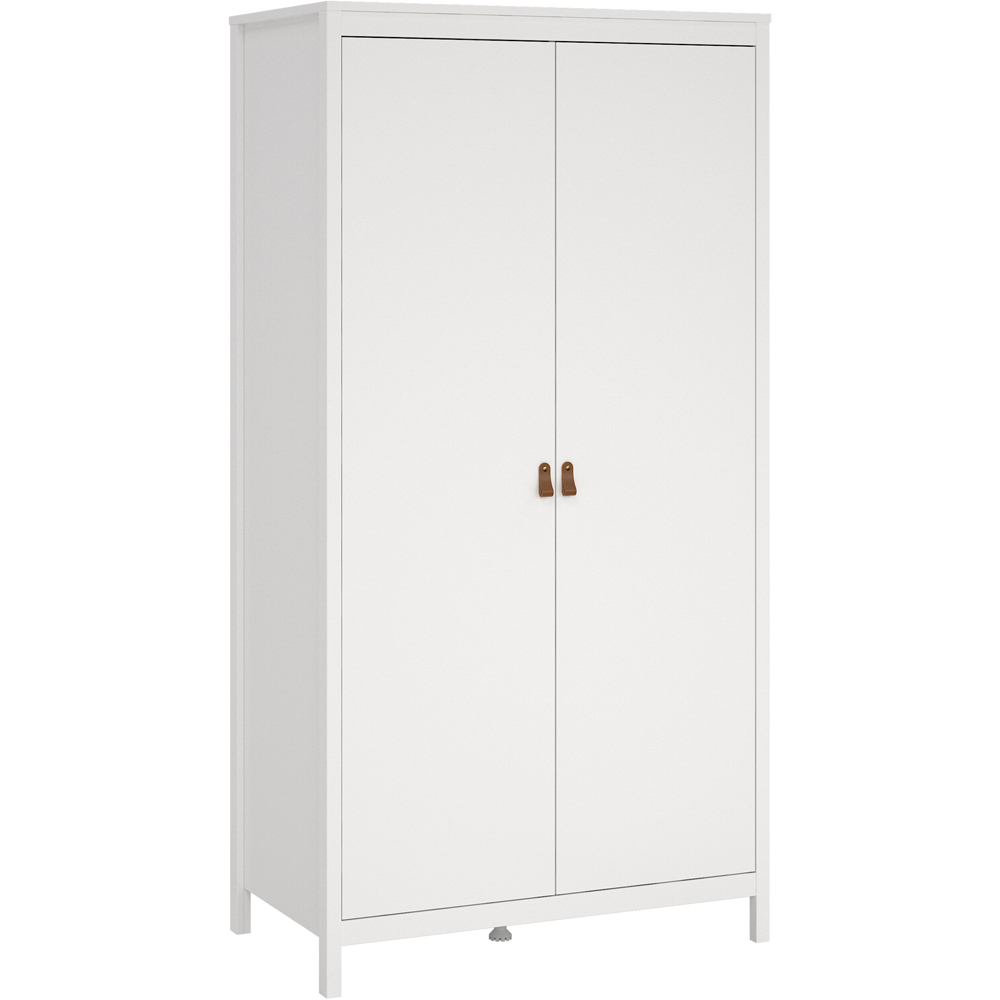 Florence Barcelona 2 Door White Wardrobe Image 2