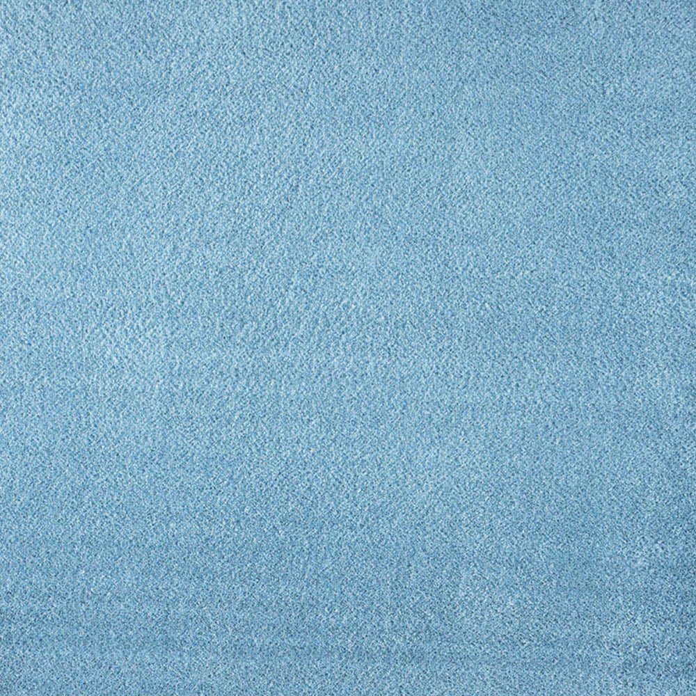 Desire Rugs Comfy Blue Anti Slip Felt Backing Round Rug 100cm Image 4