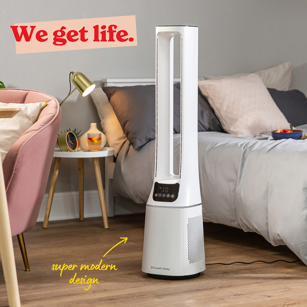 Russell Hobbs White 10 Speed Bladeless Fan Image 7