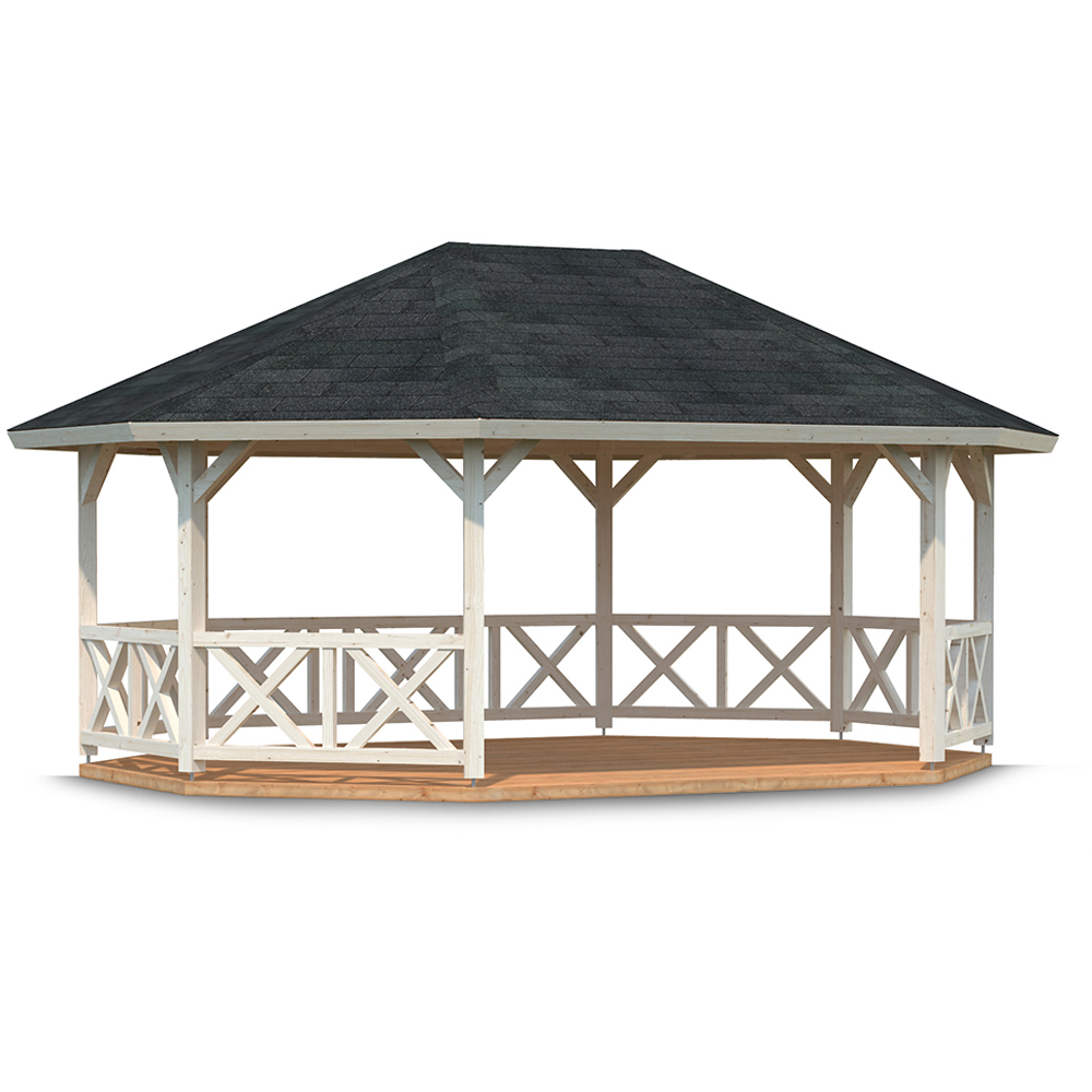 Palmako Betty 20.3 x 15.4ft Pent Octagon Pavilion Image 3