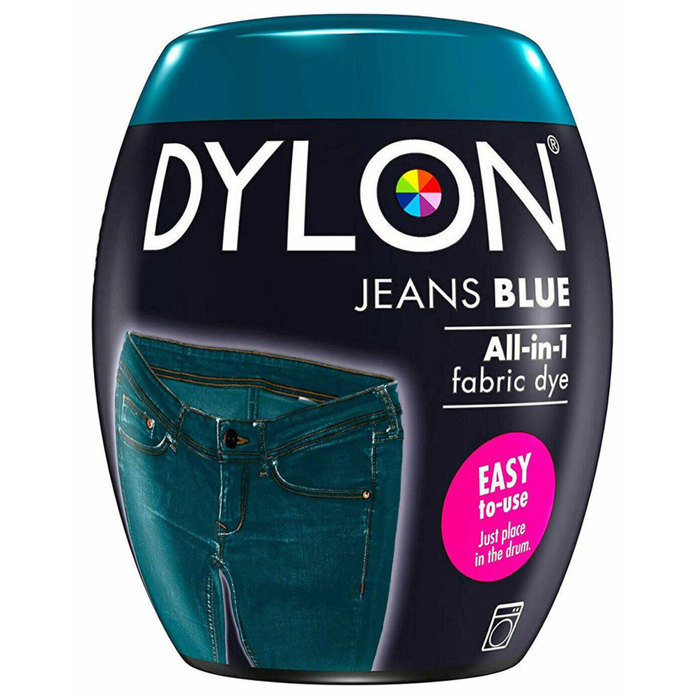 Dylon Jeans Blue Washing Machine Fabric Dye Pod 350g 2 Pack Image 2