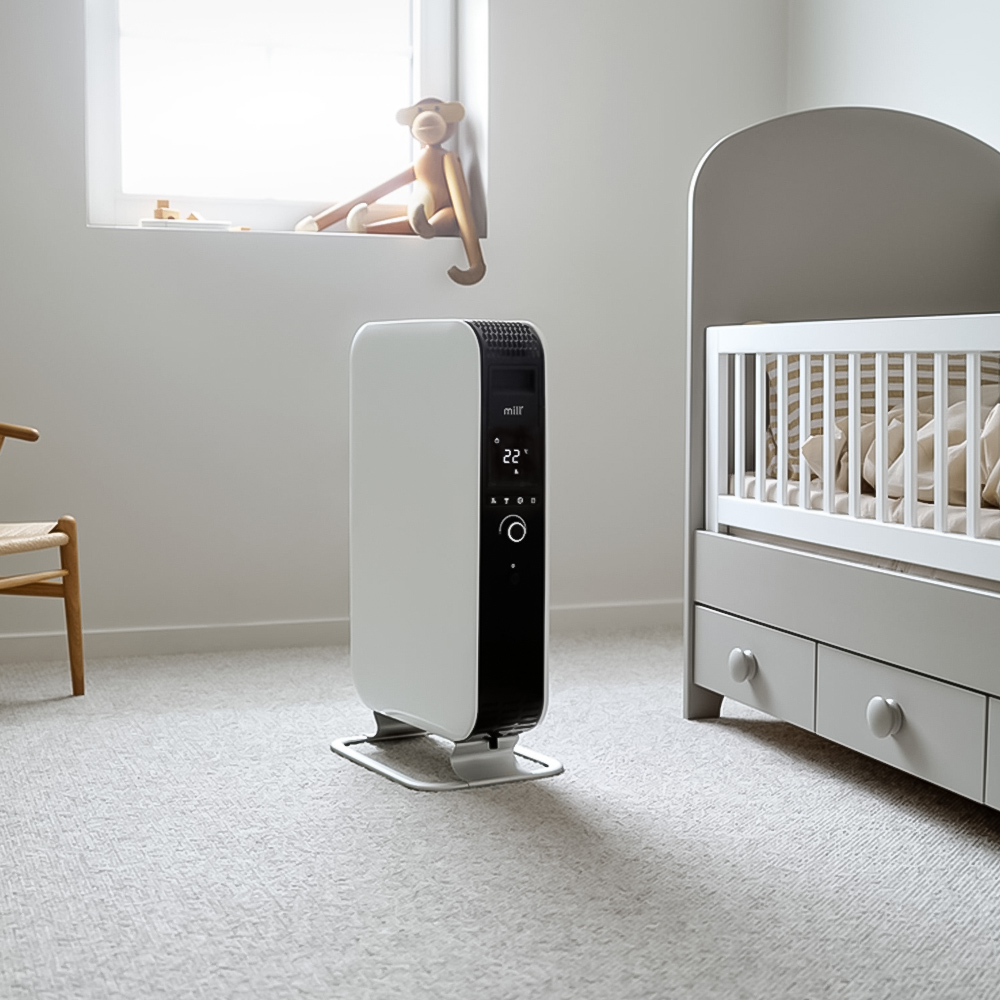 Milind Radiators Mill Gentle Air White Wi-Fi Oil Filled Radiator 2000W | Homebase