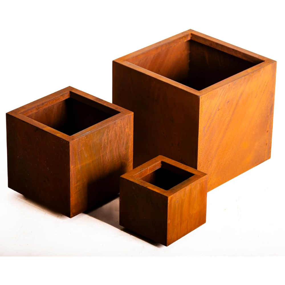 Garden Gear Rust Effect Planter 3 Pack Image 3