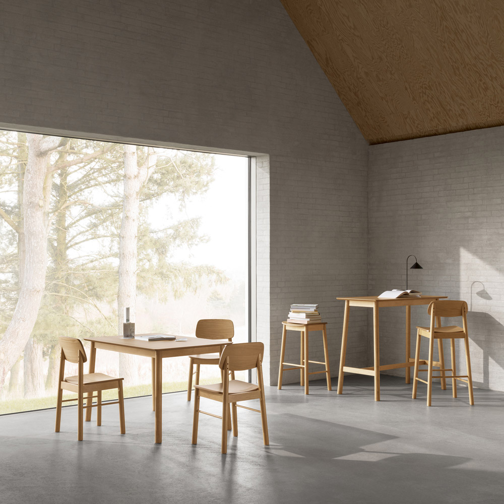 Florence Barlow Set of 2 Matt Oak Dining Chair Image 8