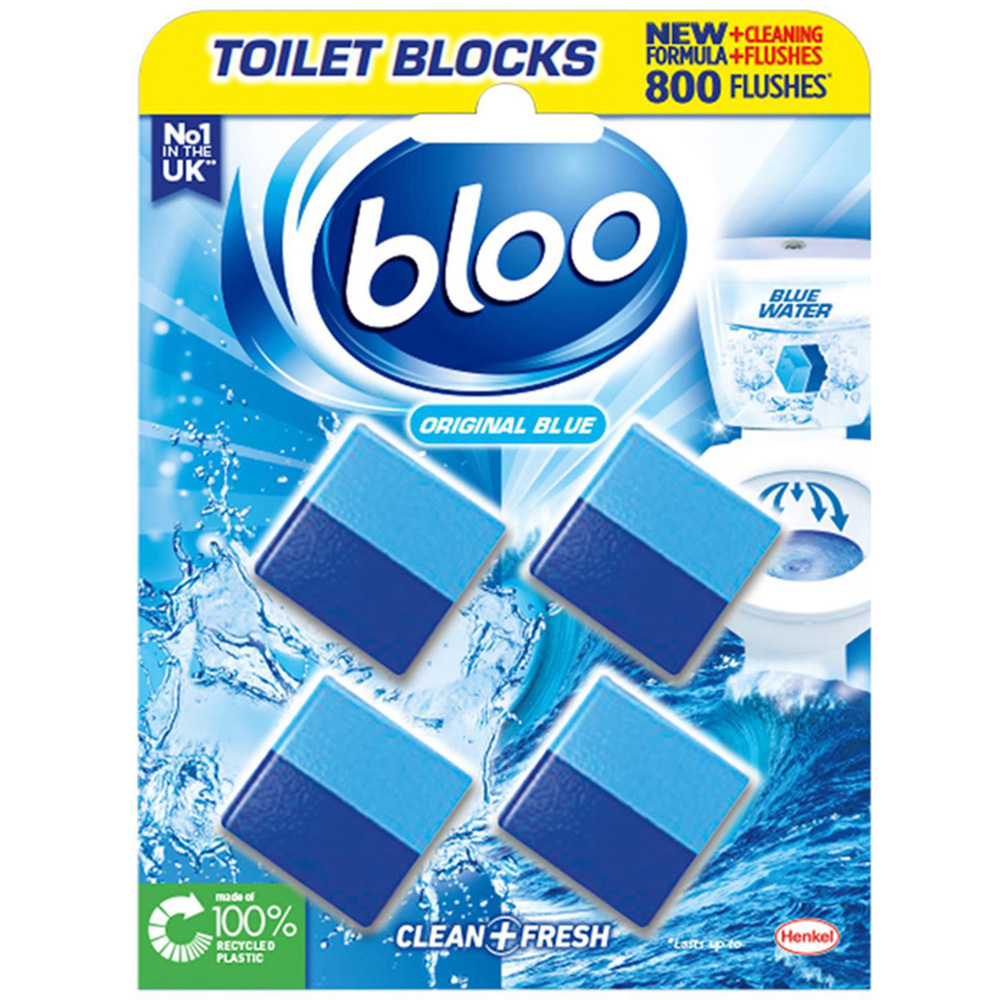 Bloo Clean+ Fresh Original Blue Toilet Rim Block 50g 56 Pack Image 2