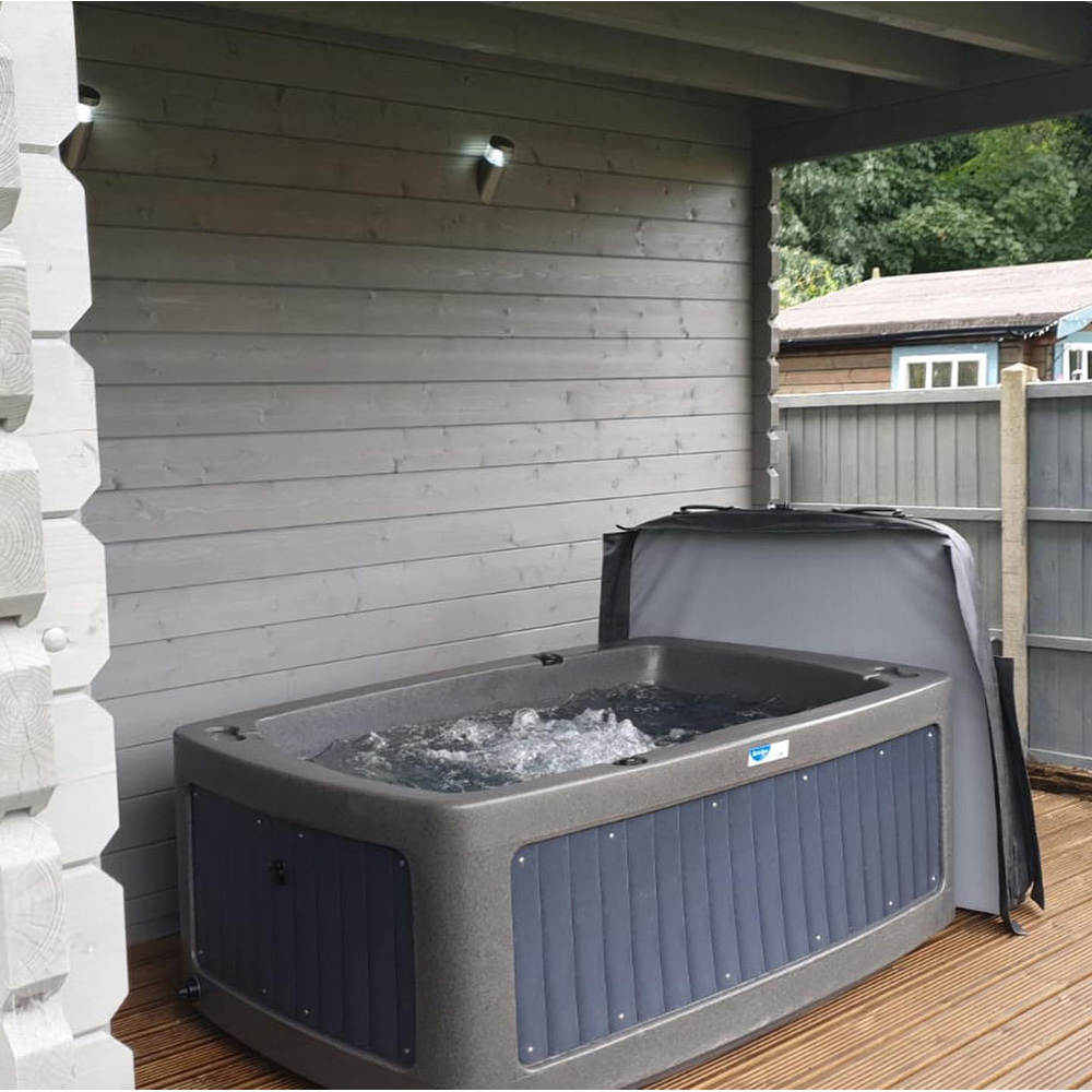 RotoSpa DuoSpa S240 2 to 3 Person Dark Grey Panel Hot Tub Image 2
