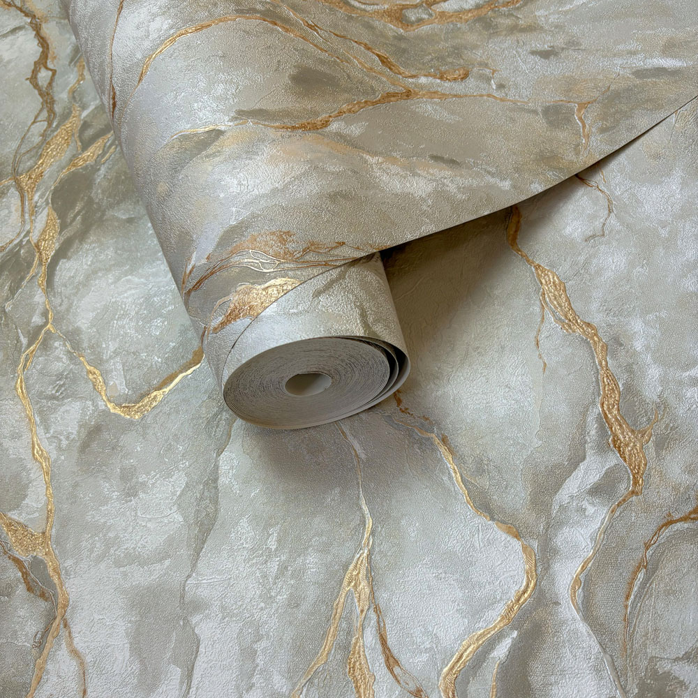 Rasch Wallpaper Pandora Grey and Gold Wallpaper Image 2